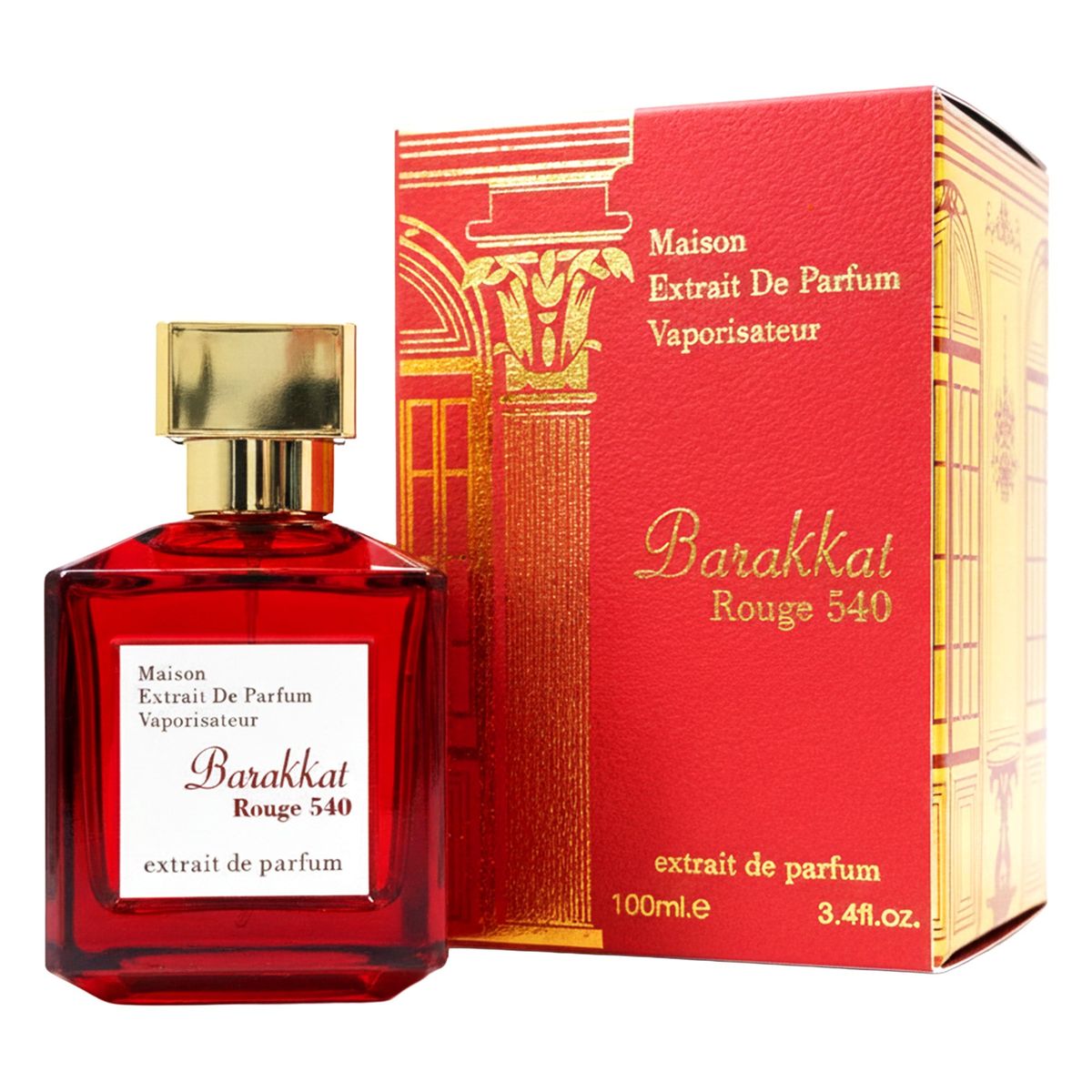 FRAGANCE WORLD - Fragrance World Barakkat Rouge 540 Extrait Parfum 100ml Unisex