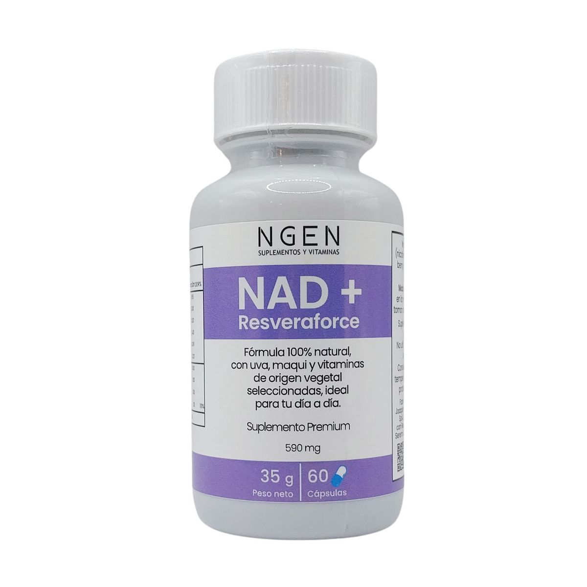 COSMETICA NATURAL NGEN - Suplemento NAD+ y Resveraforce para 2 meses