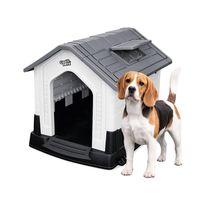Casa Para Perro Pequeña Gris 73x60x66cm
