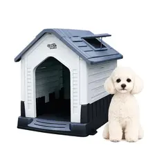 COOL PETS - Casa Para Perro Pequeña Gris 73x60x66cm