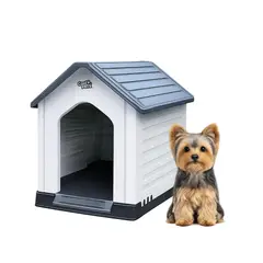 COOL PETS - Casa Para Perro Pequeña Gris 67x52x60cm