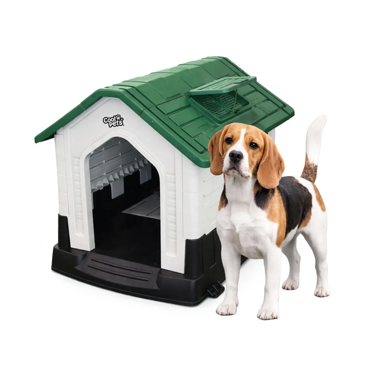 COOL PETS - Casa Para Perro Pequeña Verde Cool Pets 73x60x66cm