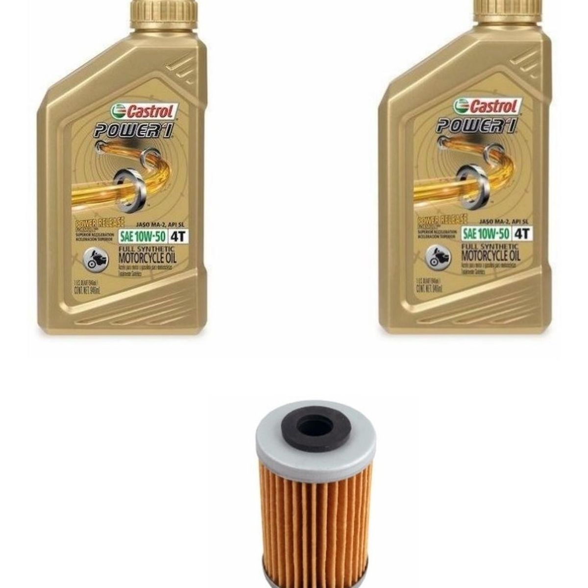 CASTROL - Kit Mantencion Para Yamaha Fz25  Ybr 250  Ys 250  Xtz 250
