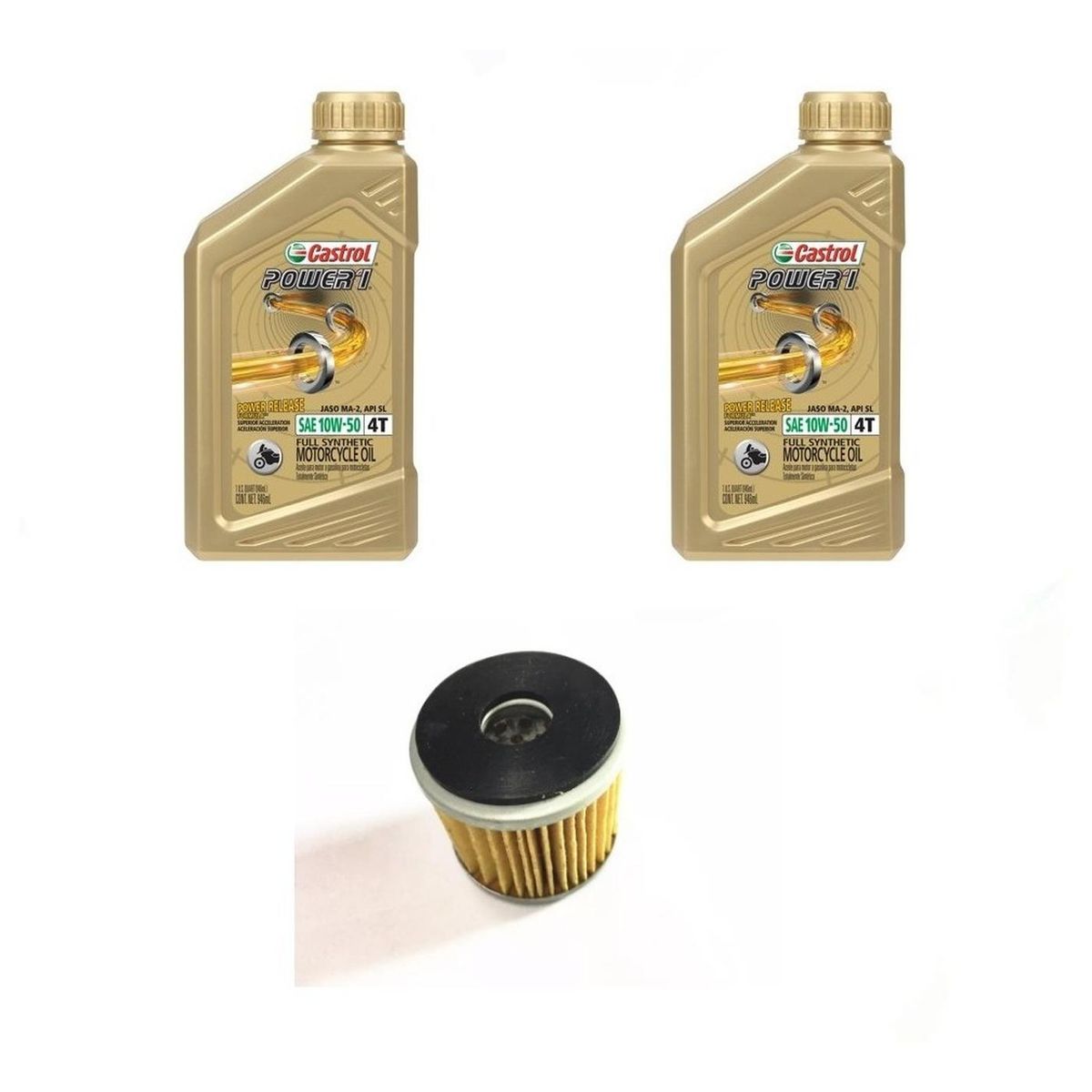 CASTROL - Kit Mantencion Benelli Tnt25 - 25n + Filtro Original