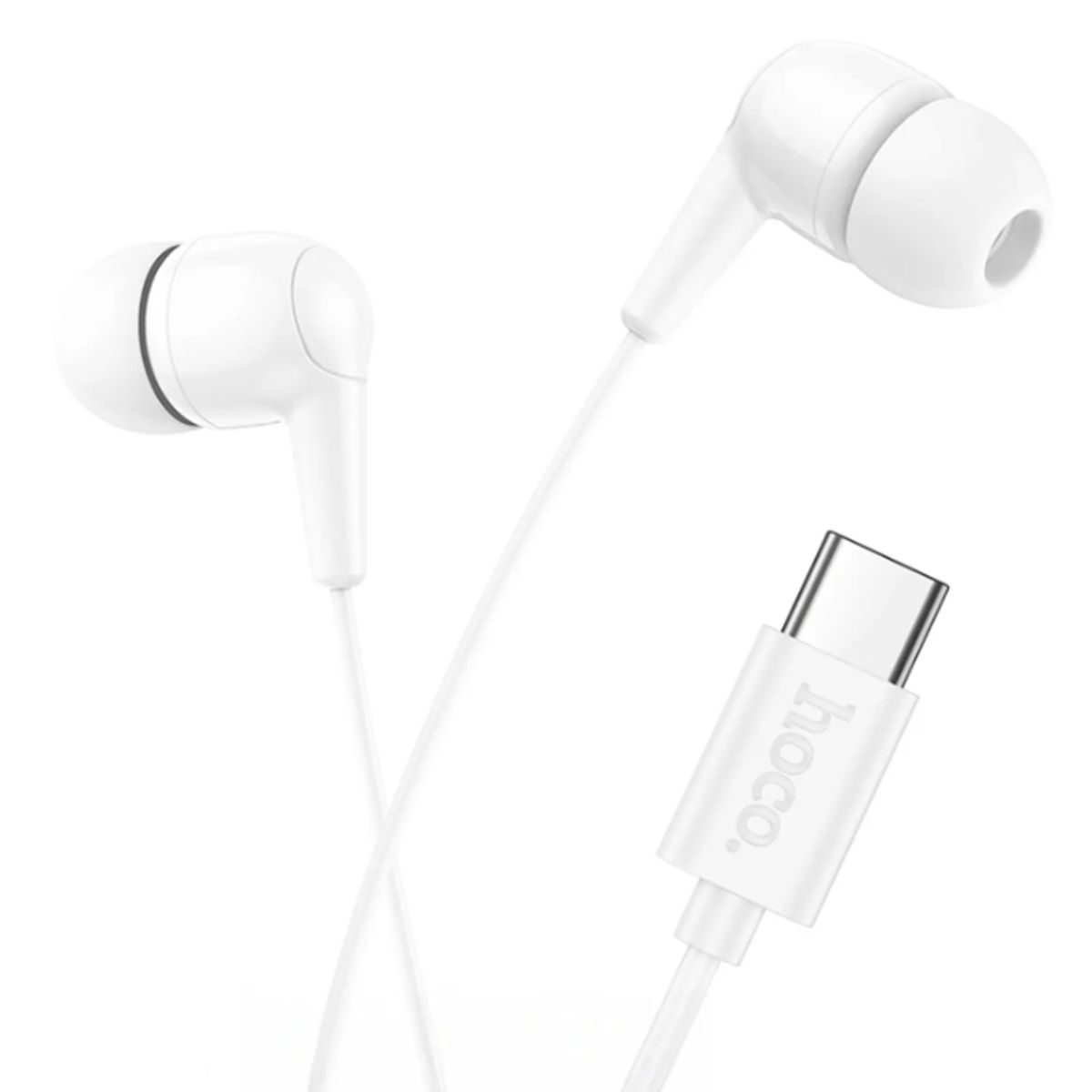 HOCO - Audifono con cable USB-C Hoco M97 blanco