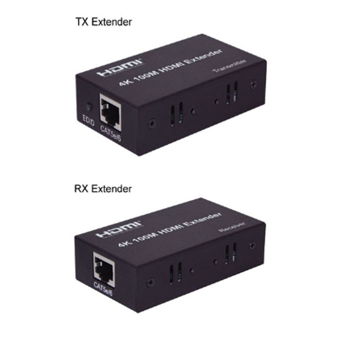 GENERICO - EXTENSOR HDMI 4K HASTA 100 METROS POR UTP. CAT.5E/CAT.6. ACTIVO