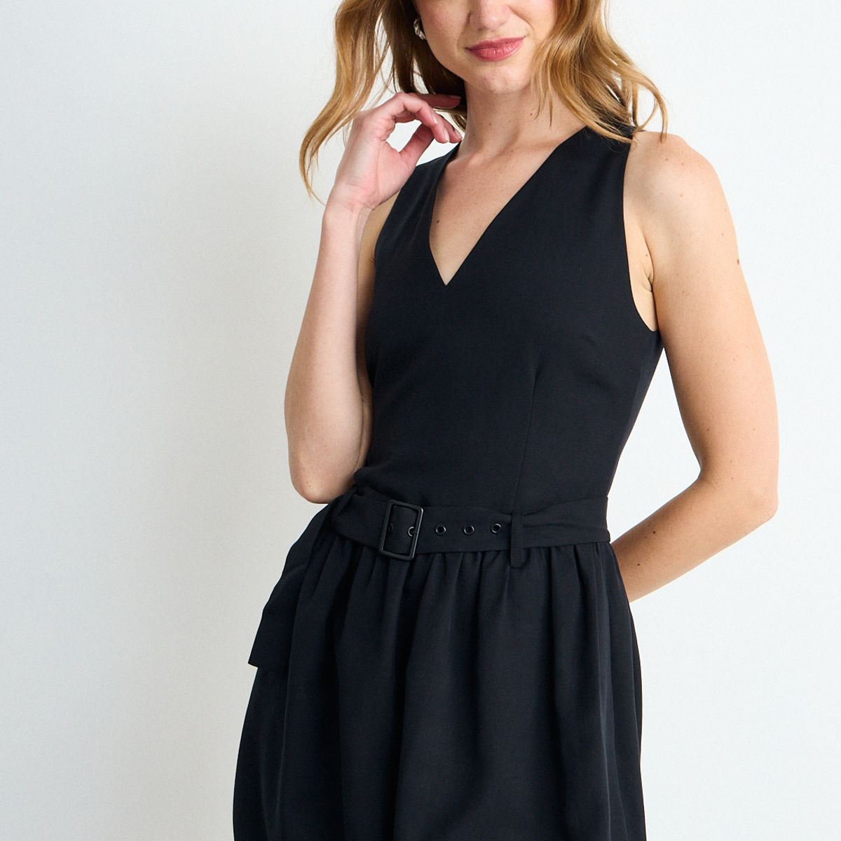 IO - Vestido Liso Mujer Negro Io