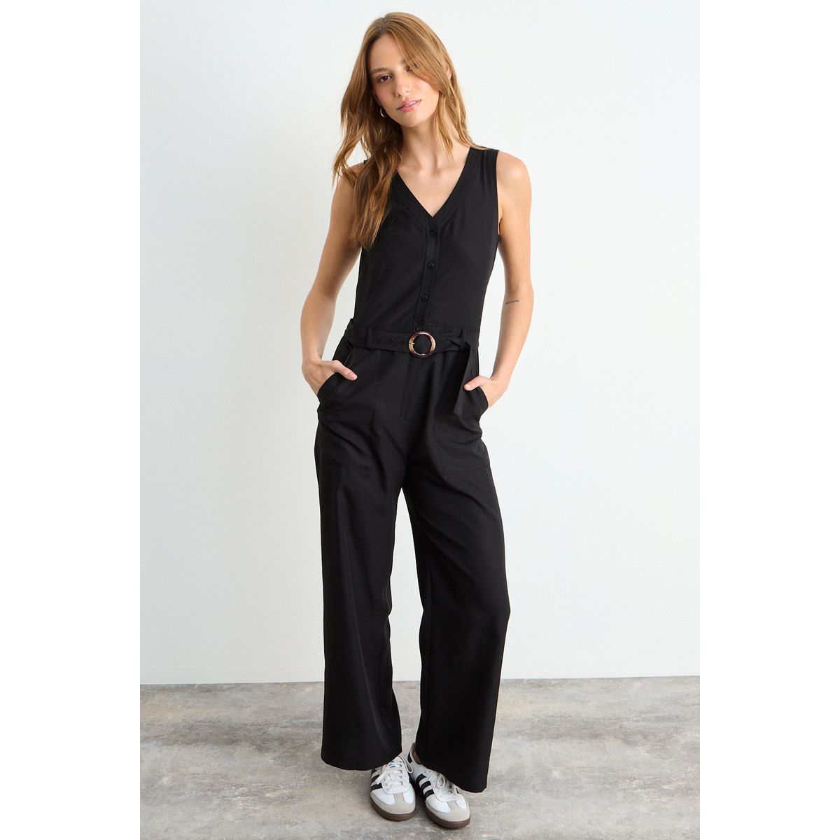 IO - Enterito Liso Mujer Negro Io