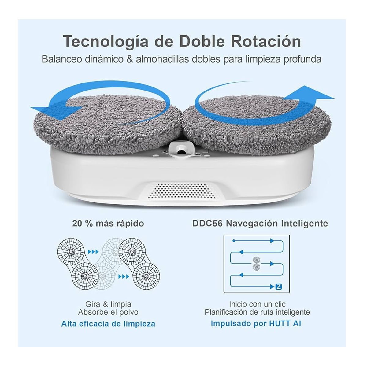 HUTT - HUTT Robot Limpia Vidrios ddc56 Color Blanco