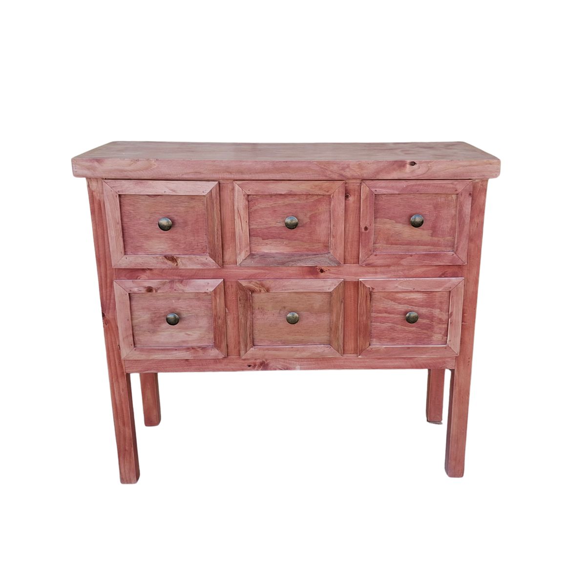 CASAHOGGAR - Mueble Urbino 6 Bicolor Rojizo