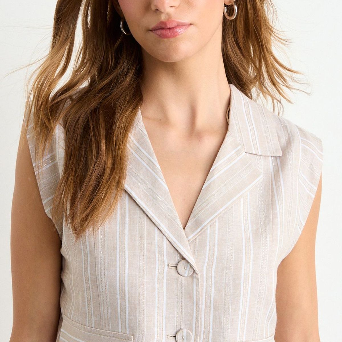 IO - Blusa Fantasia Mujer Beige Io