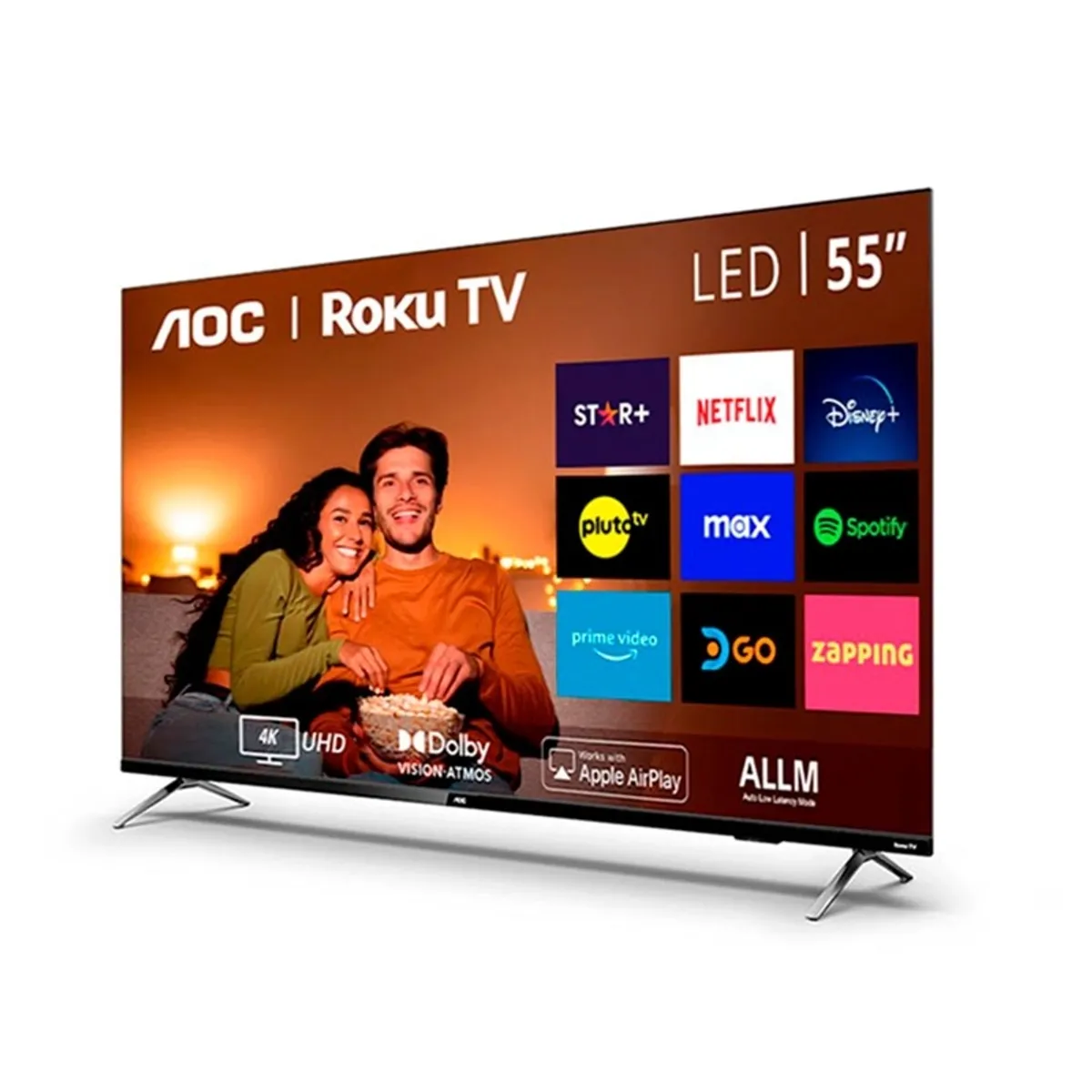 AOC - Smart Tv Aoc Led Uhd 4k 55" 55u6125-43i - Caja Reciclada