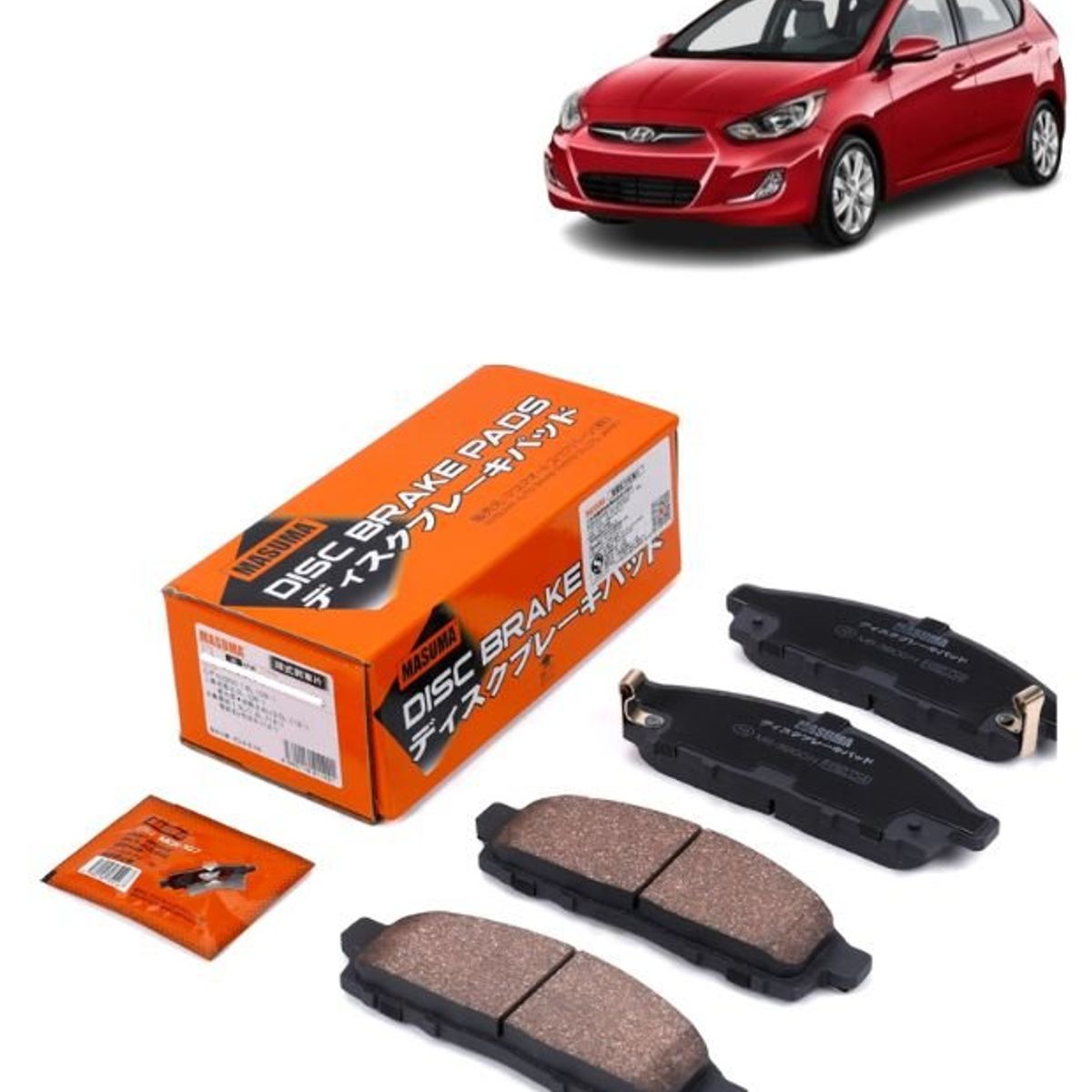 GENERICO - Pastillas de Freno Masuma  Para HYUNDAI ACCENT IV MS-K0025