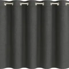 ARMONIA - Cortina Opaca 2 Paños Gris Oscuro y Forro Blanco N°110 7EF