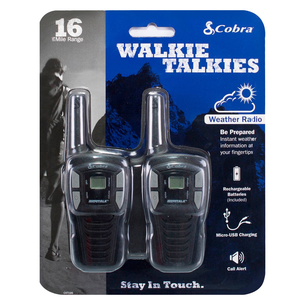 COBRA - Radiocomunicador ACXT195 16 millas 22 canales