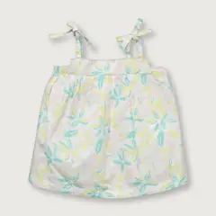 OPALINE - Blusa de niña cinta en tirantes Rosado