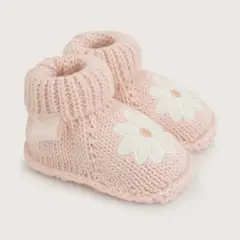 OPALINE - Botín Tejido Rosado Bebé