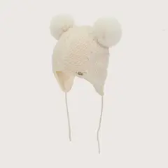 OPALINE - Gorro de Invierno para Bebé Niña con Orejitas 100% Algodón