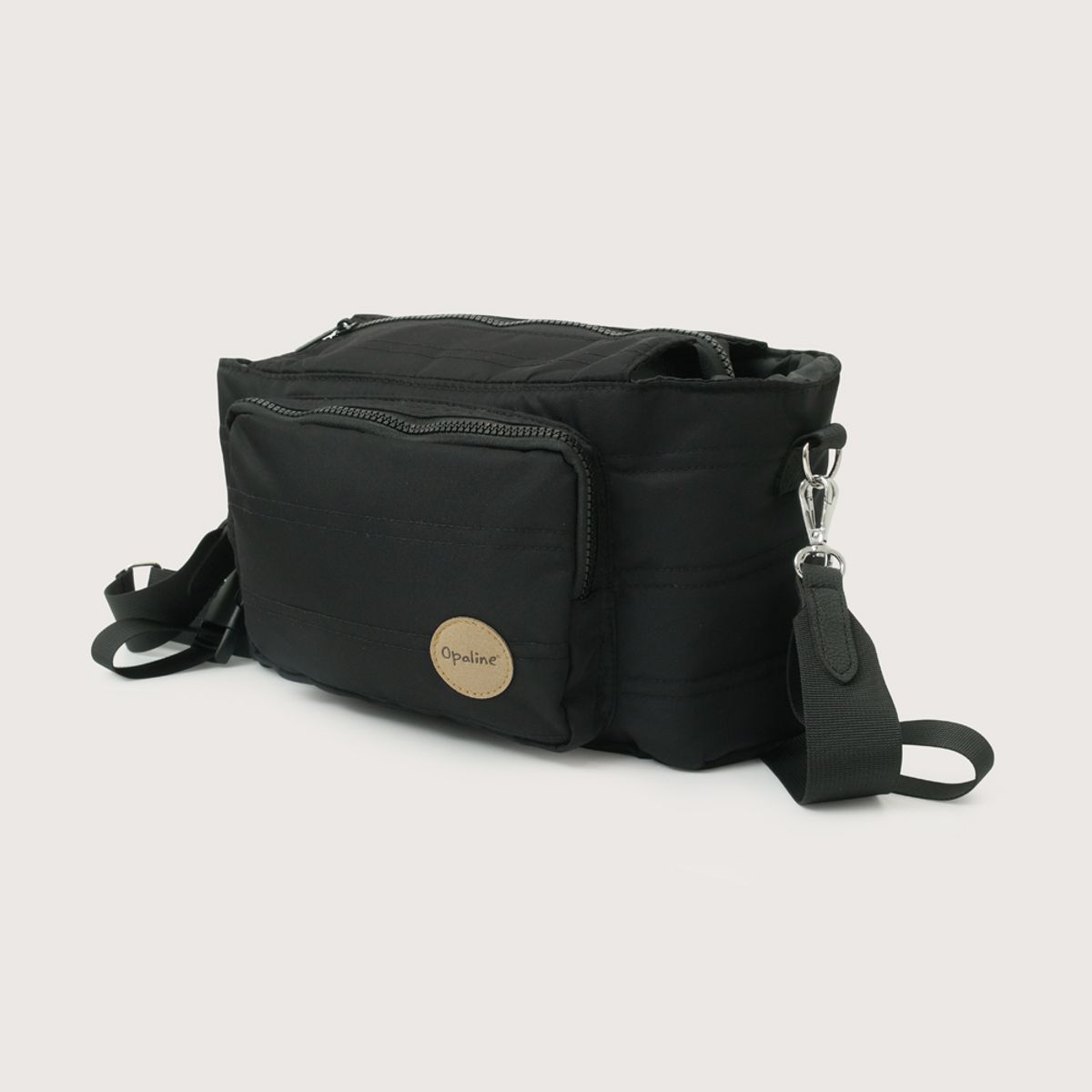 OPALINE - Bolso Maternal Negro