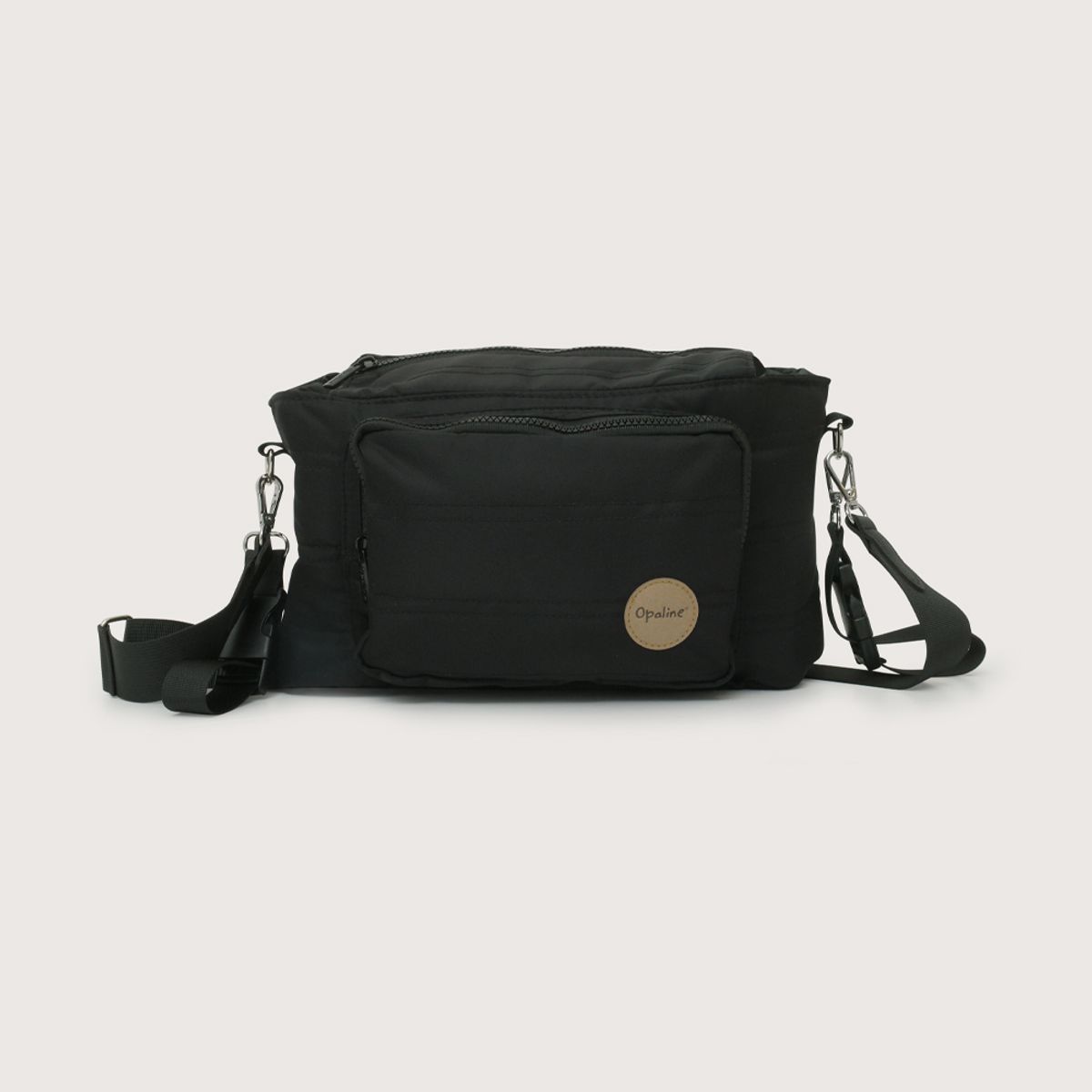 OPALINE - Bolso Maternal Negro