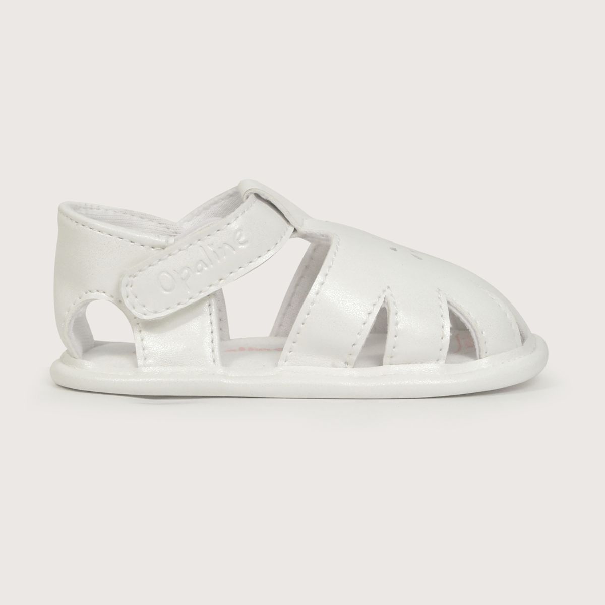 OPALINE - Sandalia de bebé niña vestir velcro Rosado