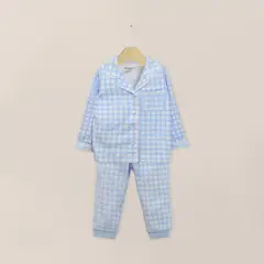 OPALINE - Pijama Conjunto Celeste De Niño