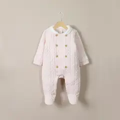 OPALINE - Oso Quilted Bebe Niña Rosado