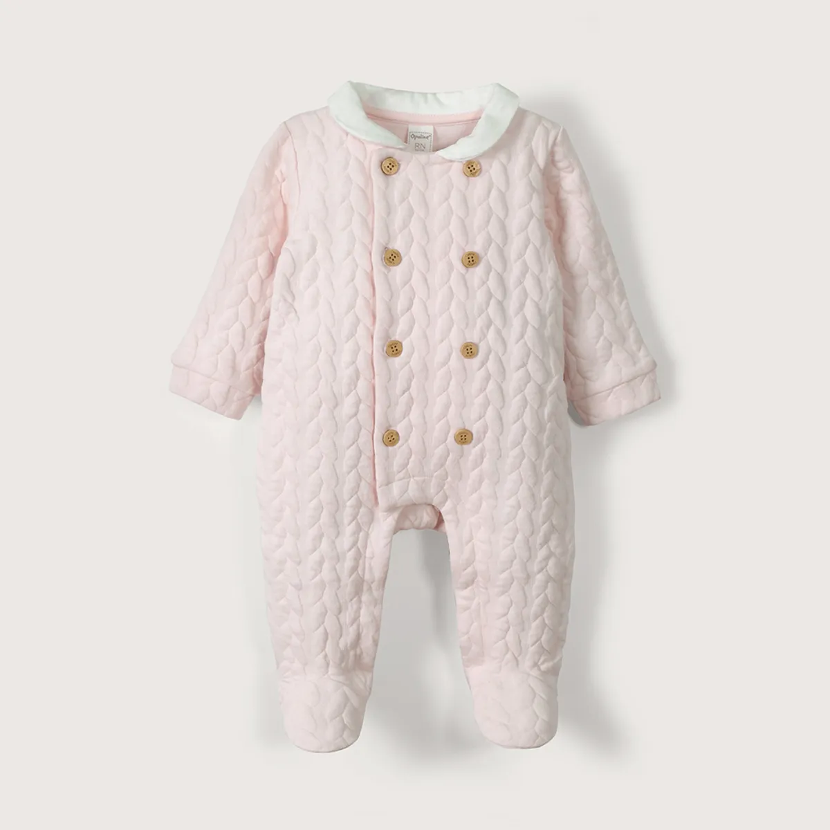 OPALINE - Oso Quilted Bebe Niña Rosado