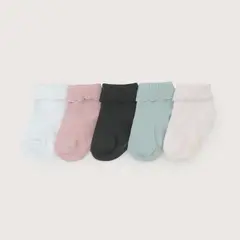 OPALINE - Pack De 5 Calcetines Rosado De Bebe