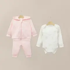 OPALINE - Conjunto De Vestir Bebe Niña Rosado