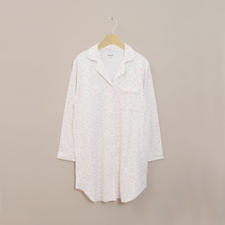 Pijama Mujer Camison Largo Blanco Blanco S