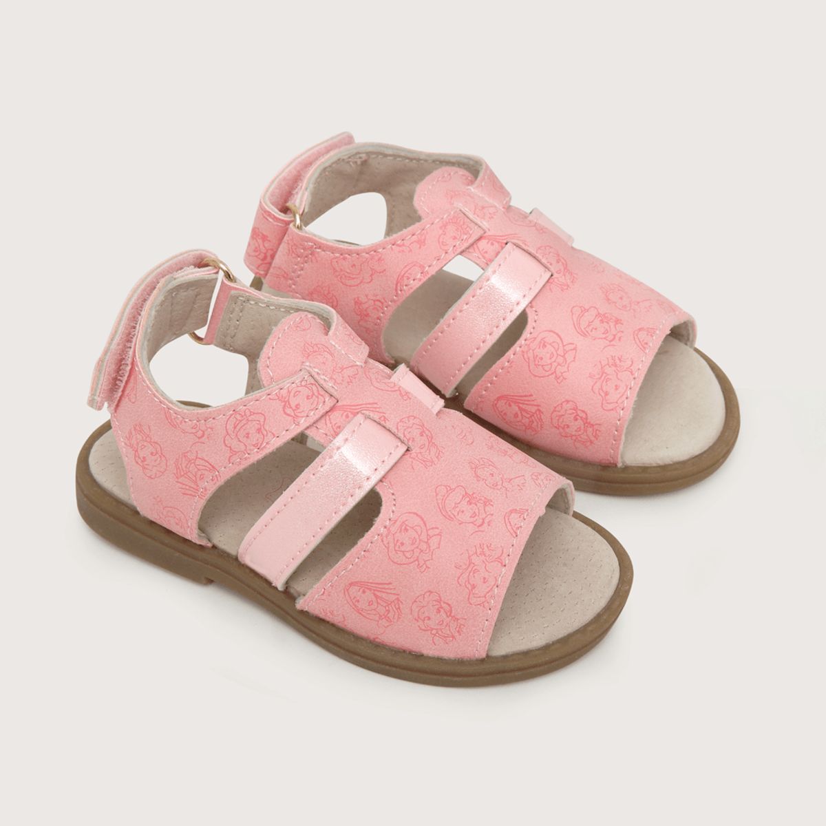 OPALINE - Sandalia de niña urbana princesas Rosado