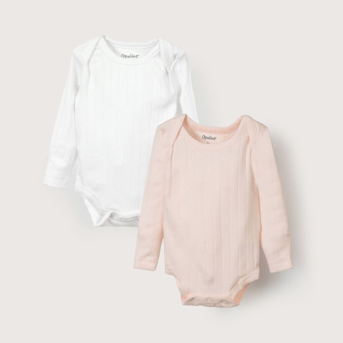 OPALINE - Pack De 2 Bodys Algodón Niña Rosado