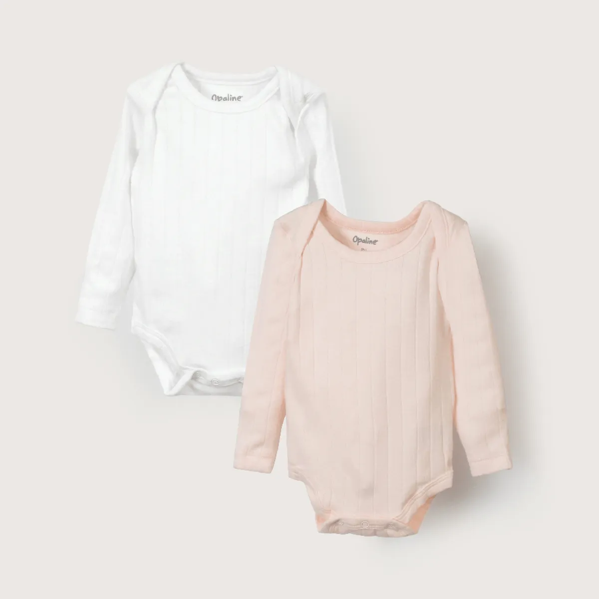 OPALINE - Pack De 2 Bodys Algodón Niña Rosado