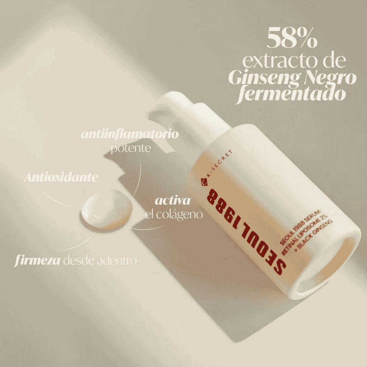 KSECRET - SEOUL 1988 Serum : Retinal Liposome 2% + Black Ginseng»