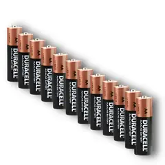 DURACELL - Pack de 12 Pilas AA Alcalina 15 V de Larga Duración