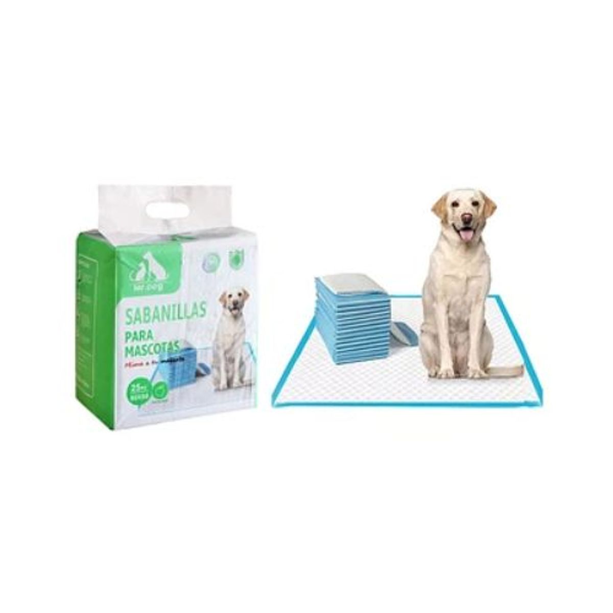 GENERICO - Sabanillas con aroma manzana 6060cm 25pcs Verde