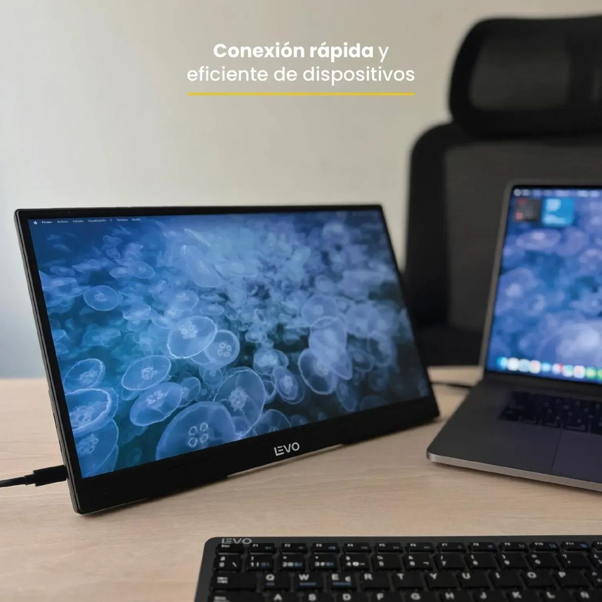 LEVO - Pantalla Monitor Portátil 15.6 LED Full HD NexView LEVO