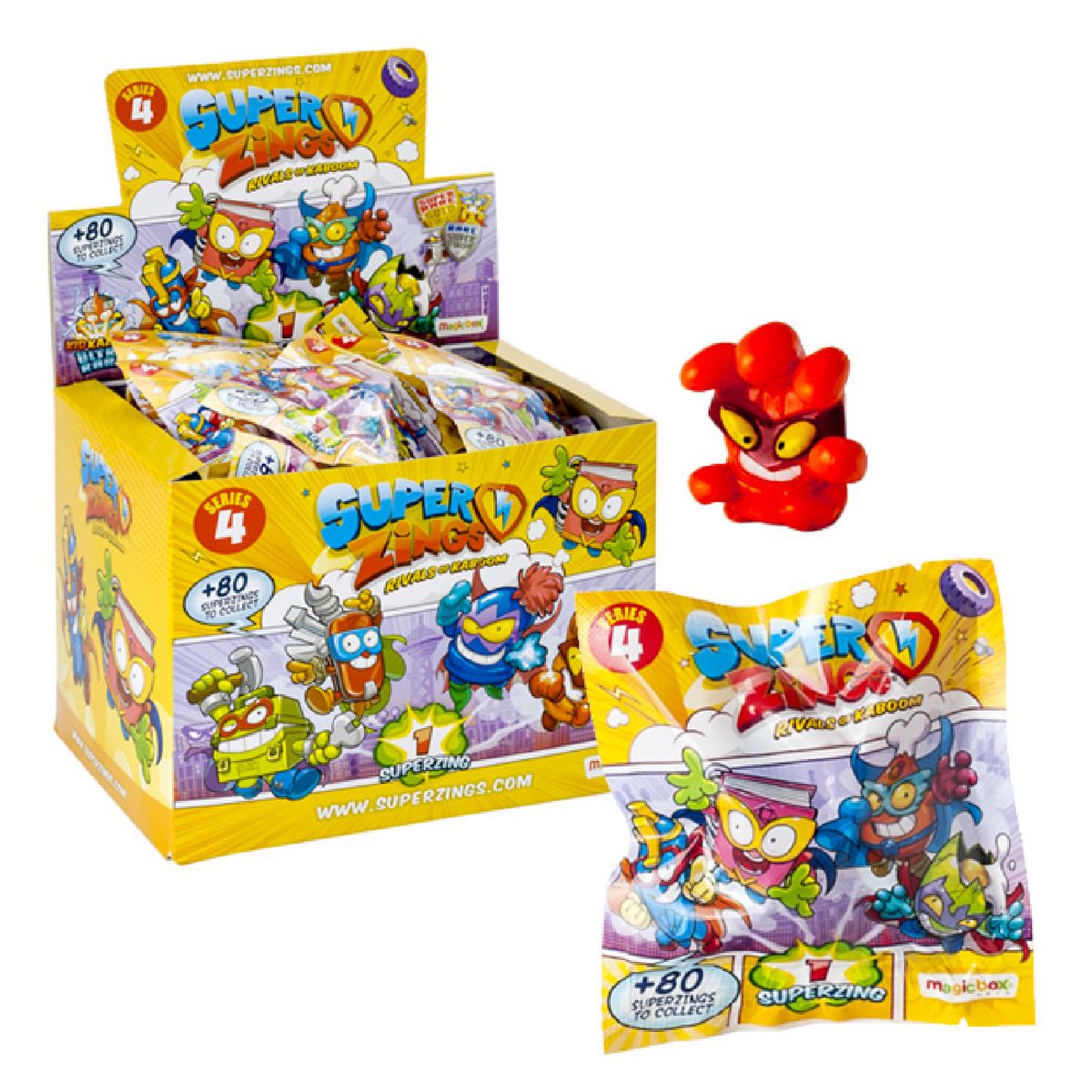 GENERICO - Superzings Serie 4 - Caja Sellada 25 Personajes