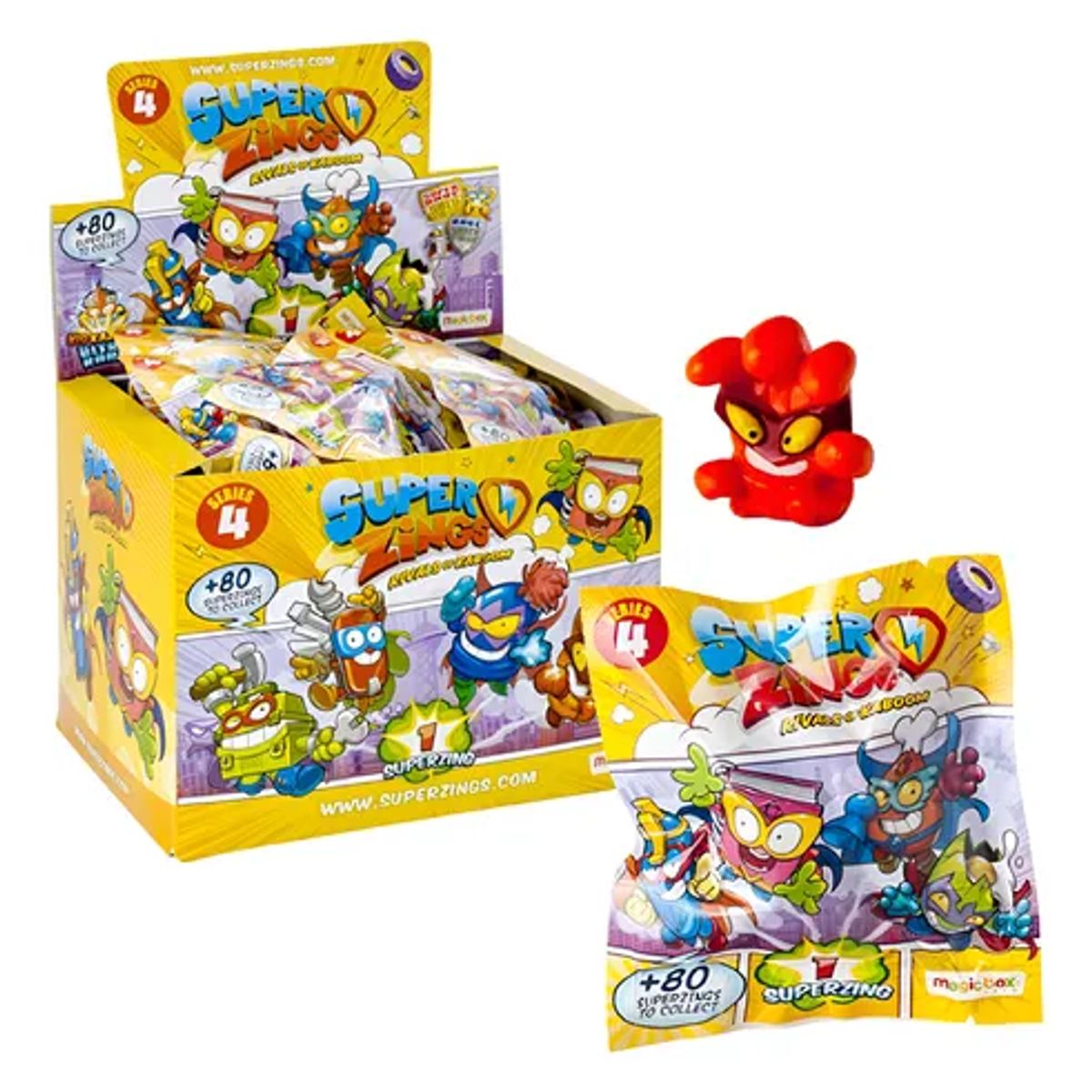 GENERICO - Superzings Serie 4 - Caja Sellada 25 Personajes