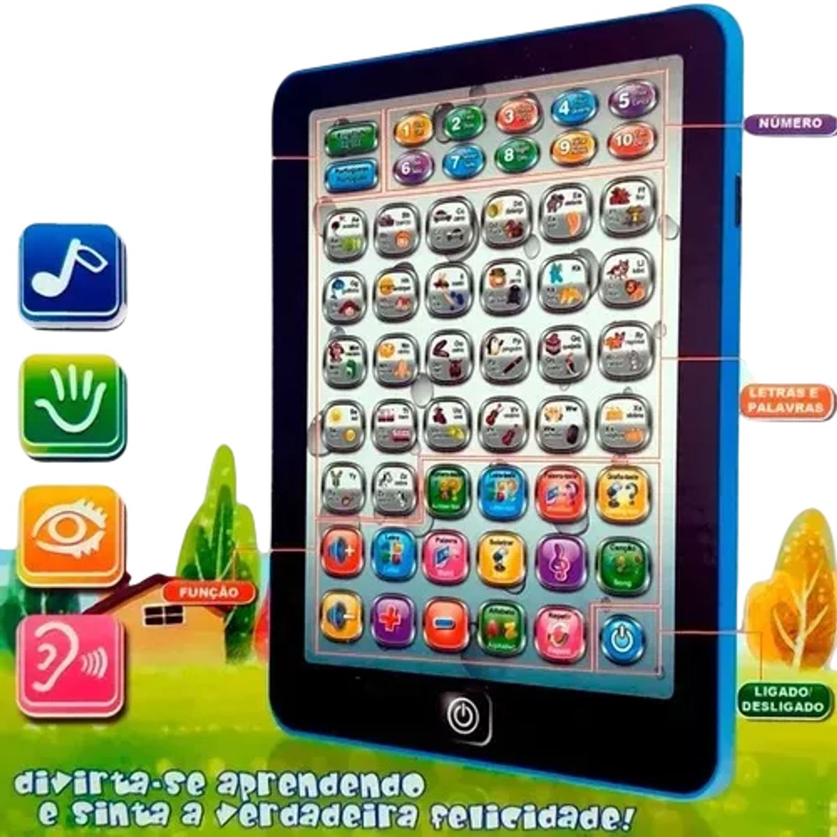 GENERICO - Tablet Didáctica Interactiva Musical Abecedario Matemáticas