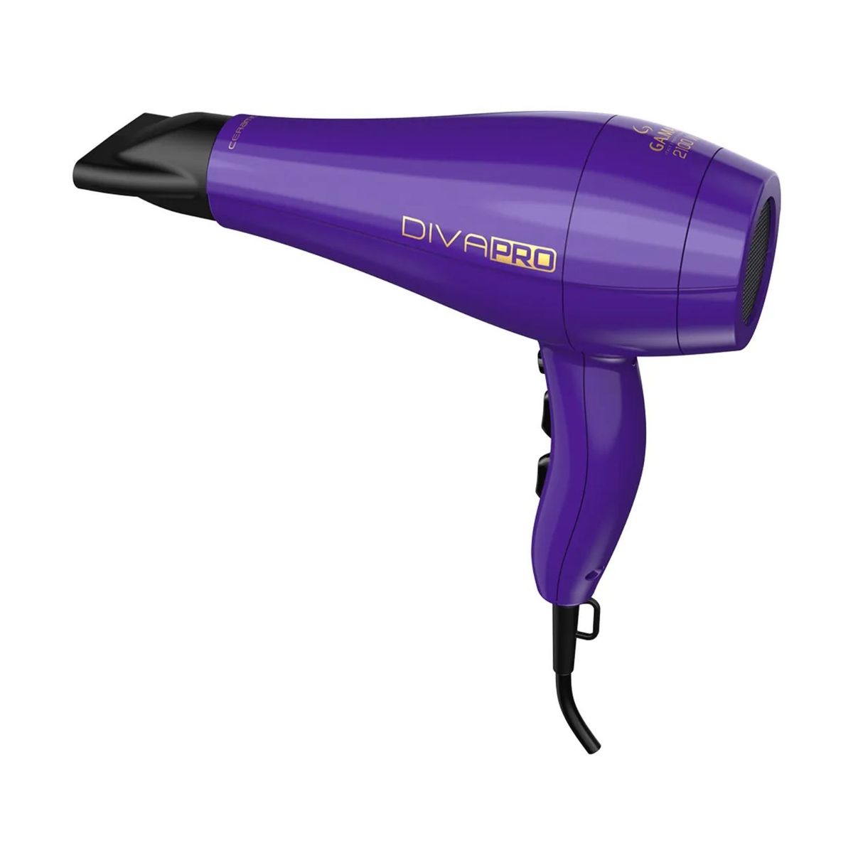 GAMA - Secador De Cabello Gama Diva 4D Salon Pro Violeta Potente Reduce Frizz
