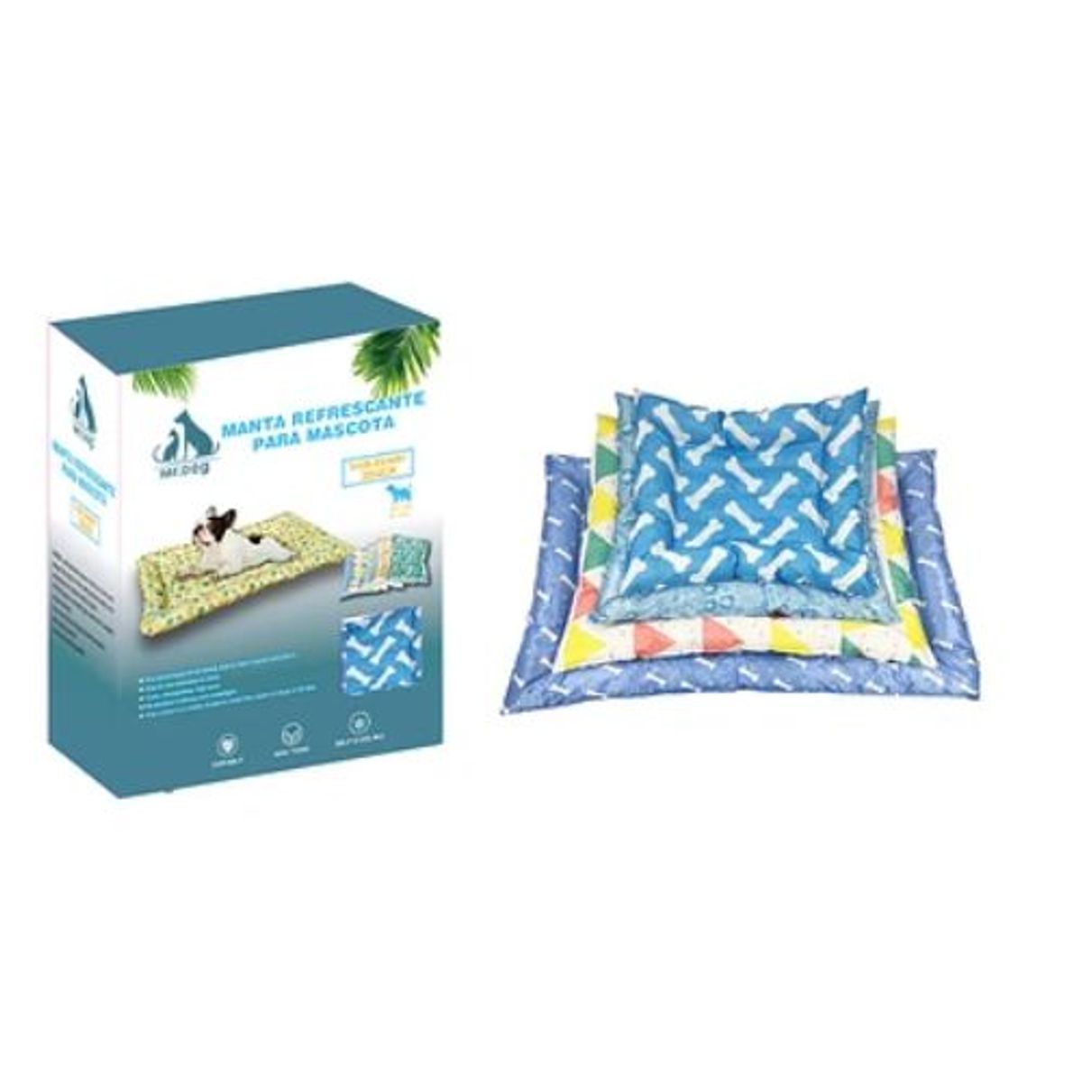 GENERICO - Cama refrescante para mascotas 4050cm Diseño Aleatorio