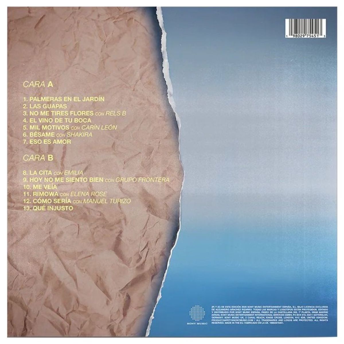 GENERICO - ALEJANDRO SANZ - Y AHORA QUE +  VINILO