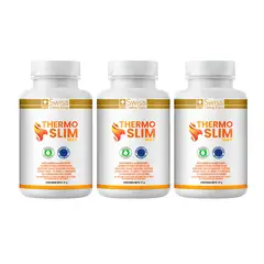 SWISS NATURE LABS - Suplemento Alimenticio Thermo Slim Quemador de Grasa 180 Capsulas Sin Azucar Con Ginseng Panax