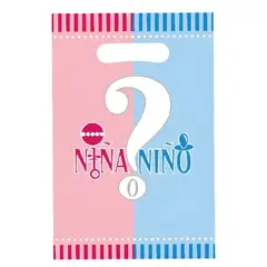 GENERICO - 40 Bolsas Revelacion De Genero Baby Shower Cotillon