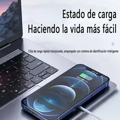 GENERAL - Cargador Inalámbrico De Succión Magnética Para Apple Phone Blanco