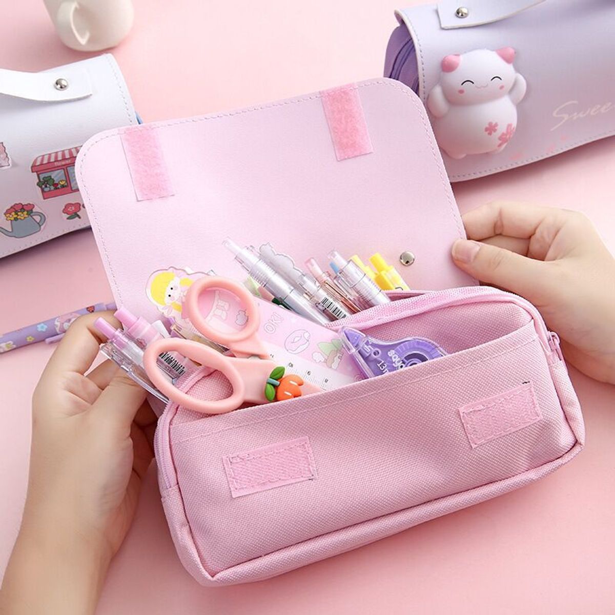 TIOZONEY - Estuche portátil multicapa para lápices