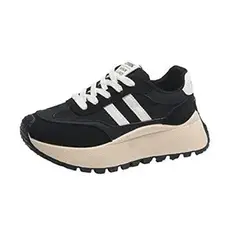 DANWEILE - Zapatillas Plataforma Mujer Negro