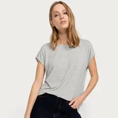 VERO MODA - Polera Lisa Manga Corta Mujer